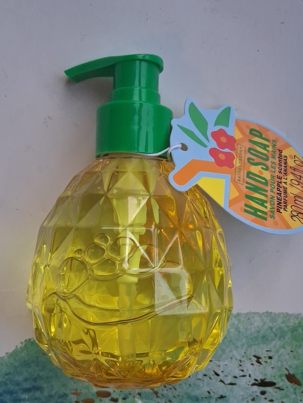 Pineapple Hand Soap with Green Pump - Unbranded